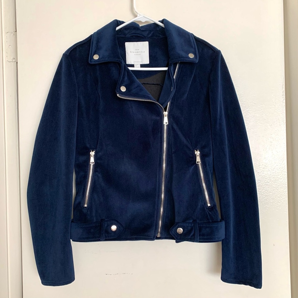 Springfield Blue Velvet Jacket